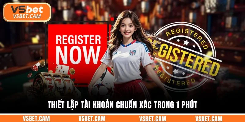 Thiết lập tài khoản chuẩn xác trong 1 phút